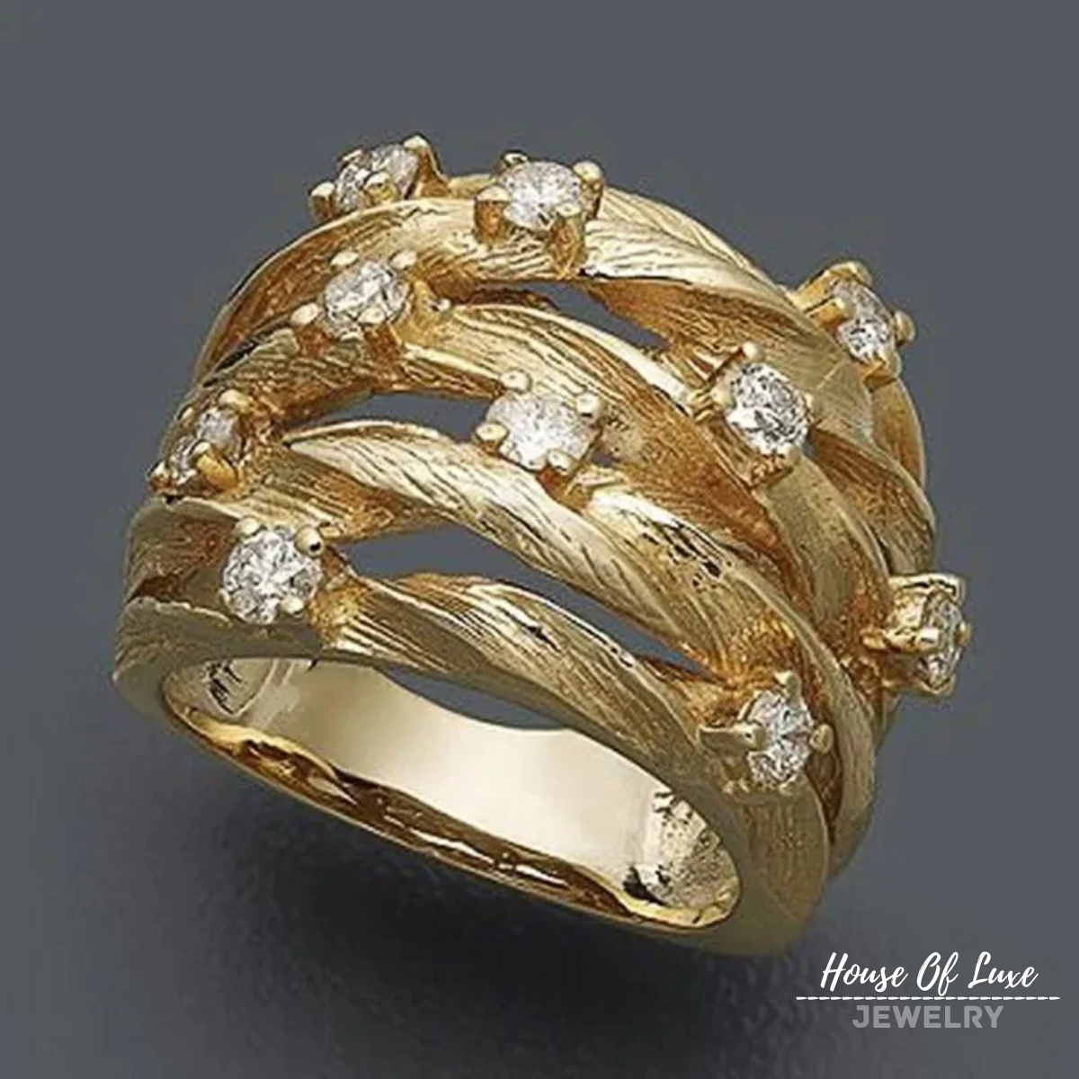 Lynor™ | Vintage Gold Boho Ring – Free-Spirited Charm with Timeless Glow