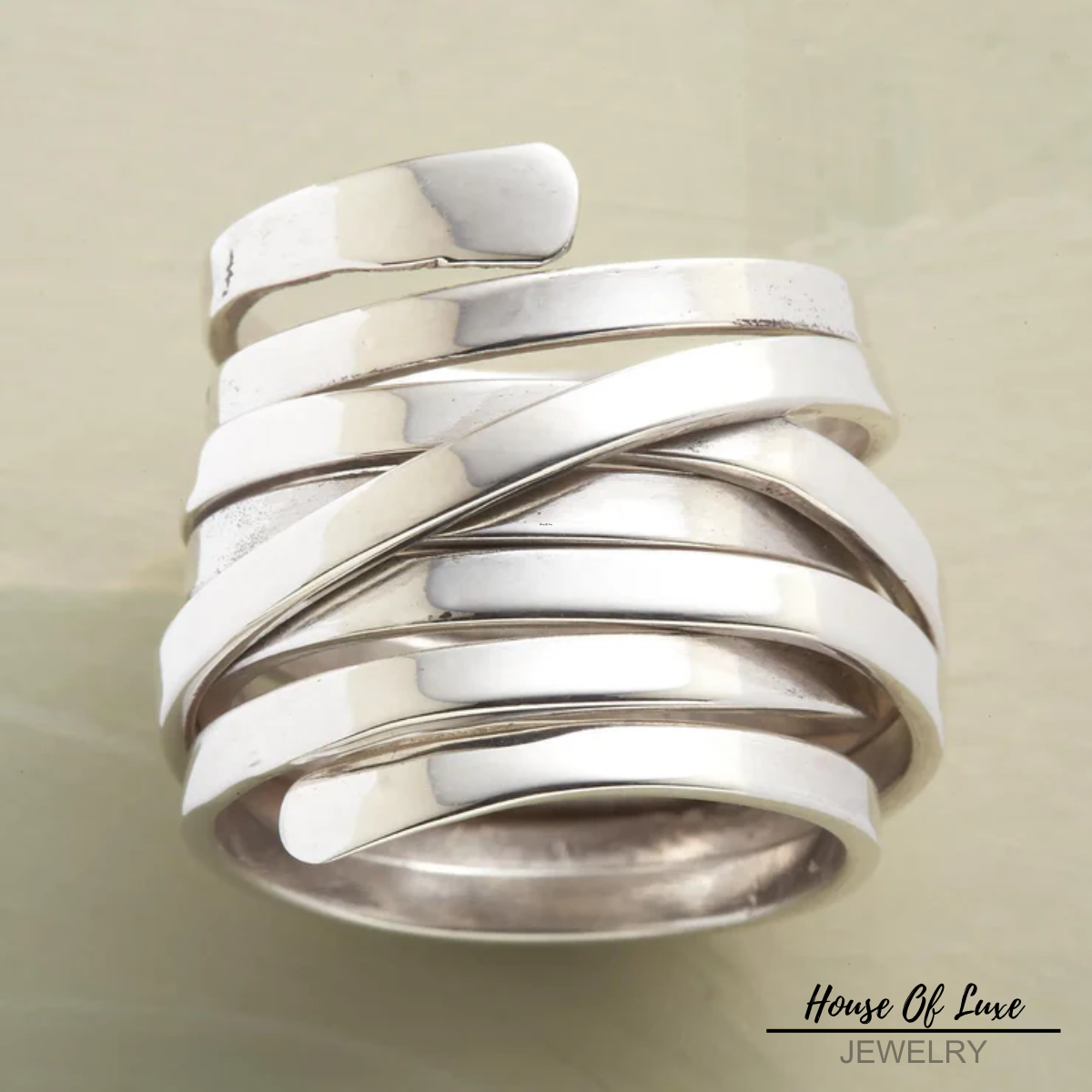 Lynor™ | Vintage Layered Silver Ring – Bold Design with Timeless Edge