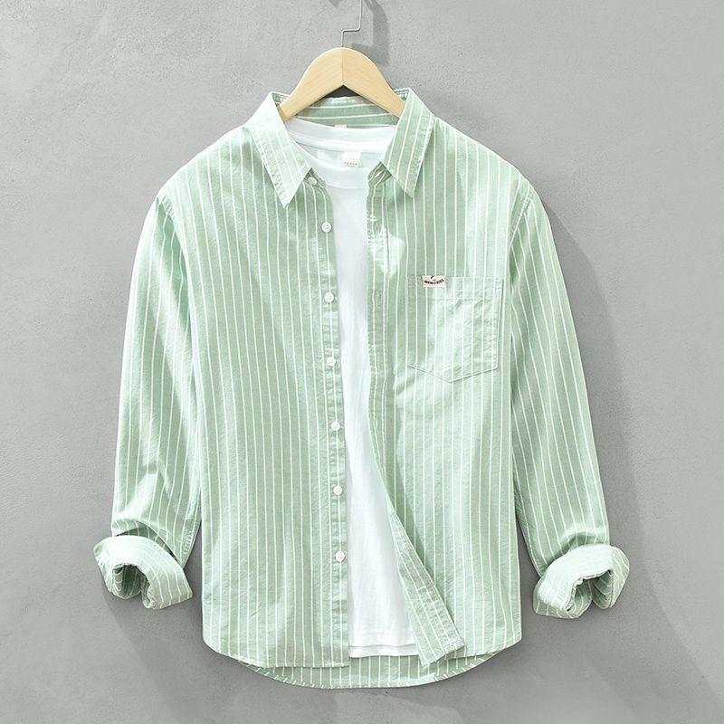 Lynor™ | Premium Linen Striped Shirt
