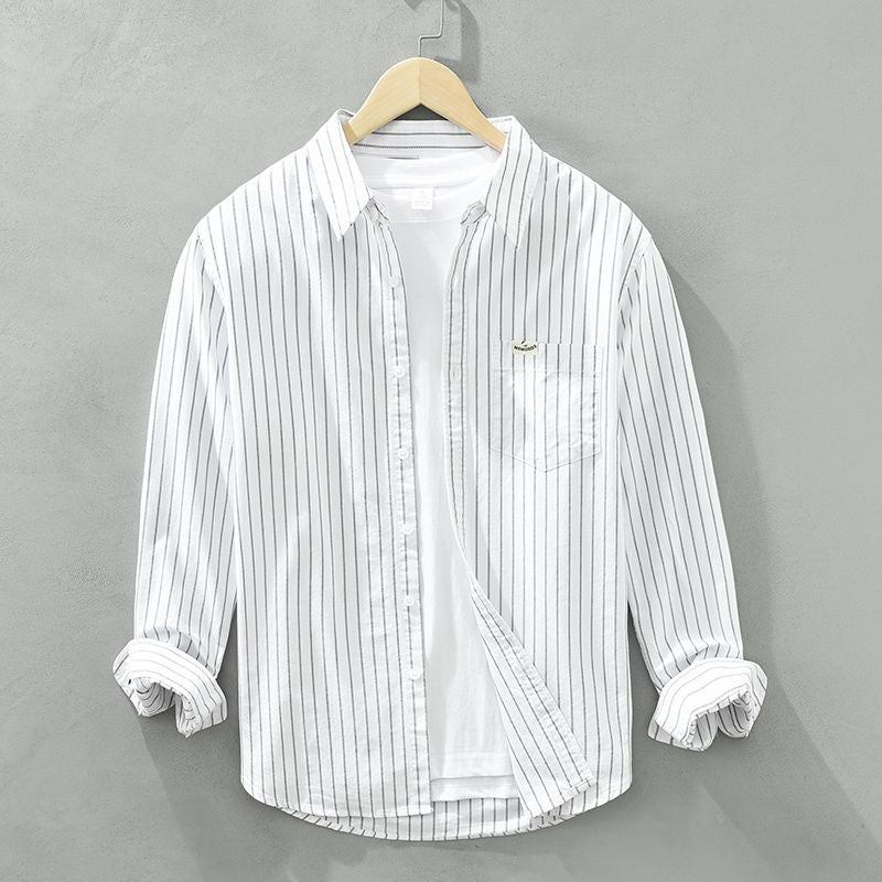 Lynor™ | Premium Linen Striped Shirt