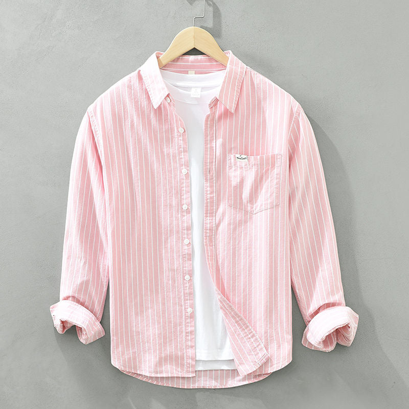 Lynor™ | Premium Linen Striped Shirt