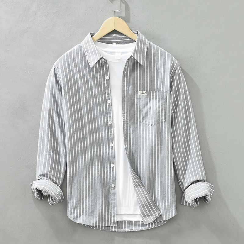 Lynor™ | Premium Linen Striped Shirt