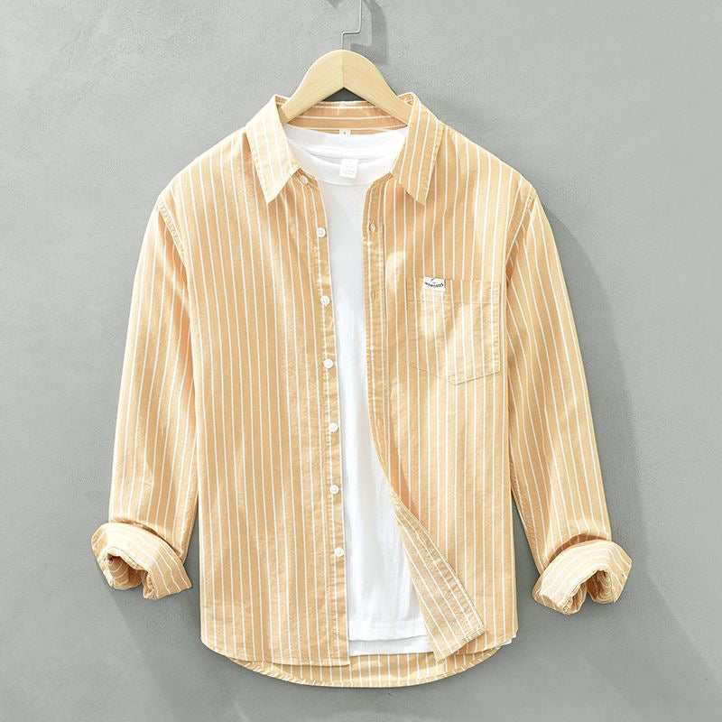 Lynor™ | Premium Linen Striped Shirt