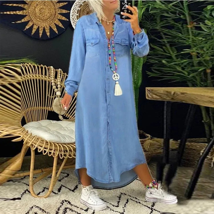 Lynor™ | Elegant Boho Denim Dress