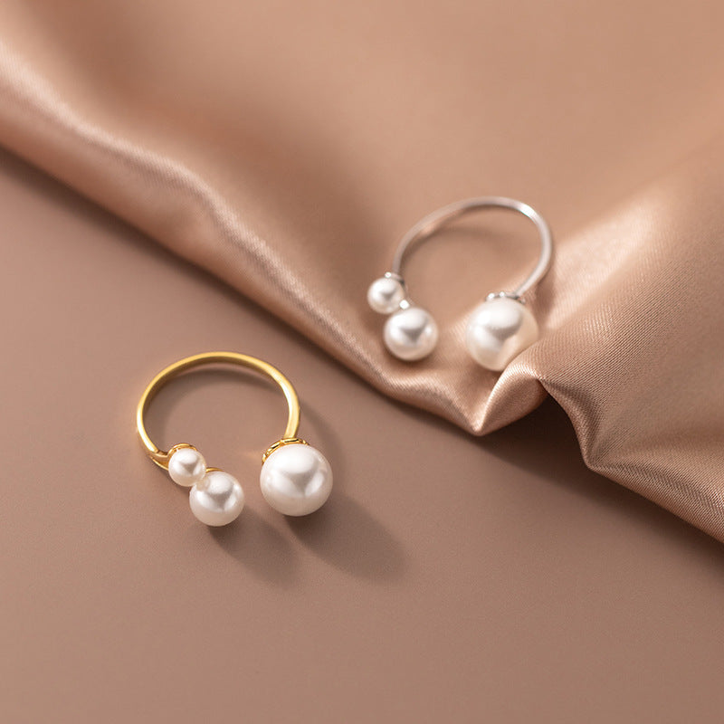 Lynor™ | Triple Adjustable Freshwater Pearl Ring