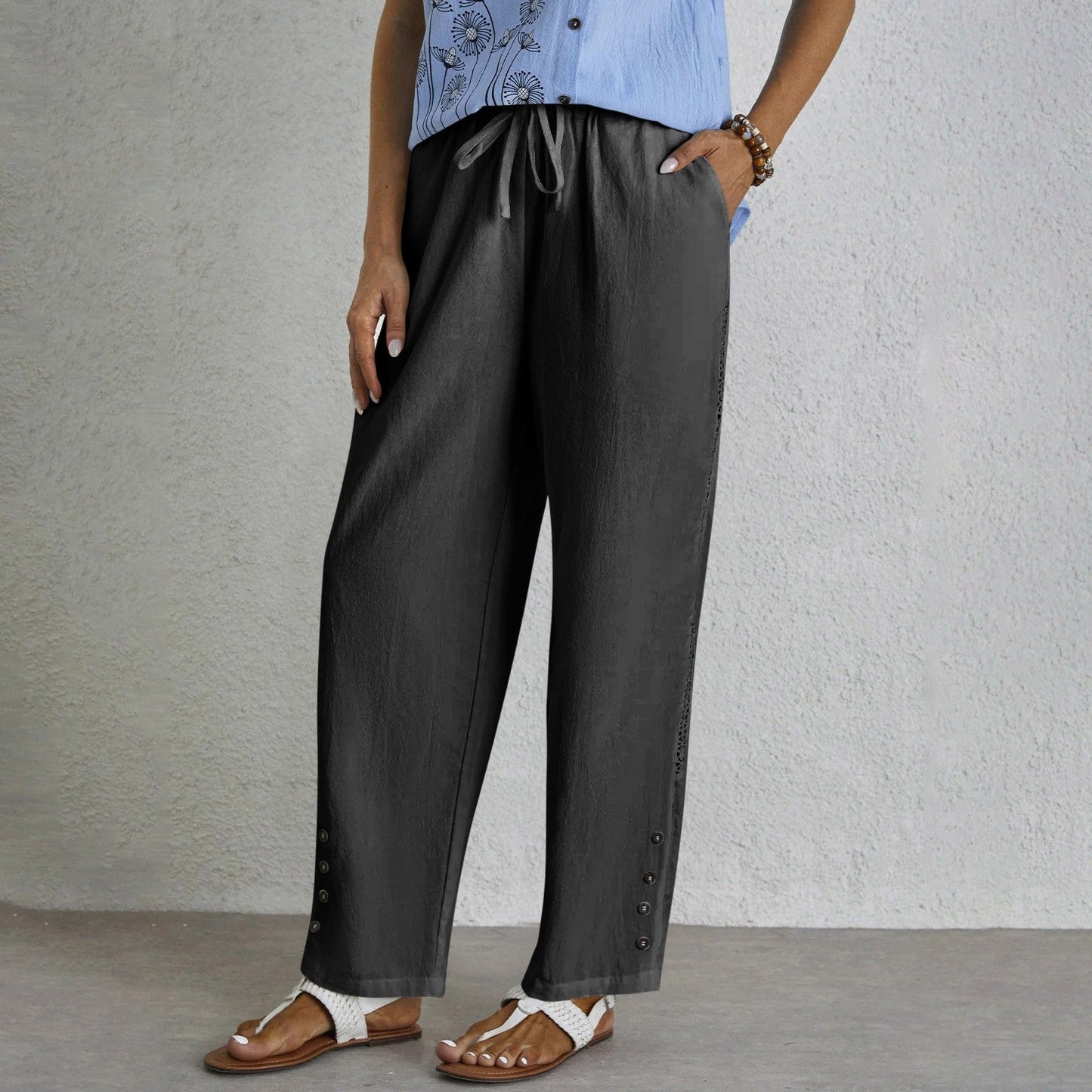 Lynor™ | Buttoned Trousers for Effortless Everyday Elegance