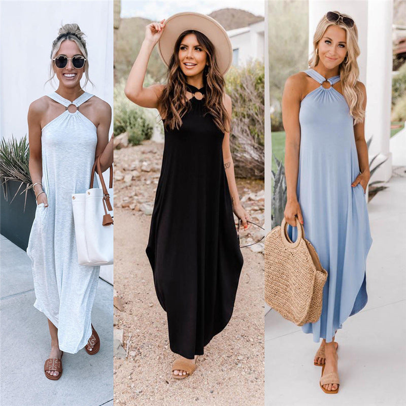 Lynor™ | Light & Refined Halter Maxi Dress