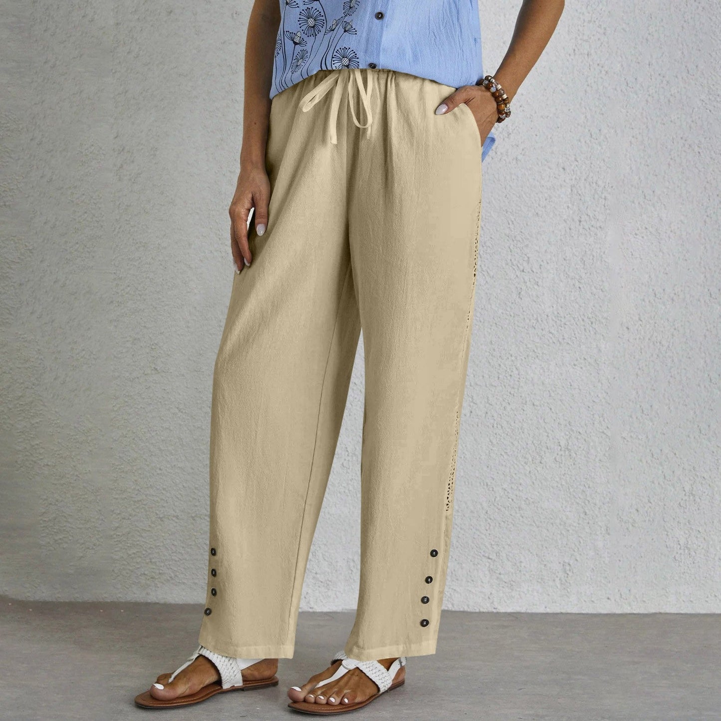 Lynor™ | Buttoned Trousers for Effortless Everyday Elegance