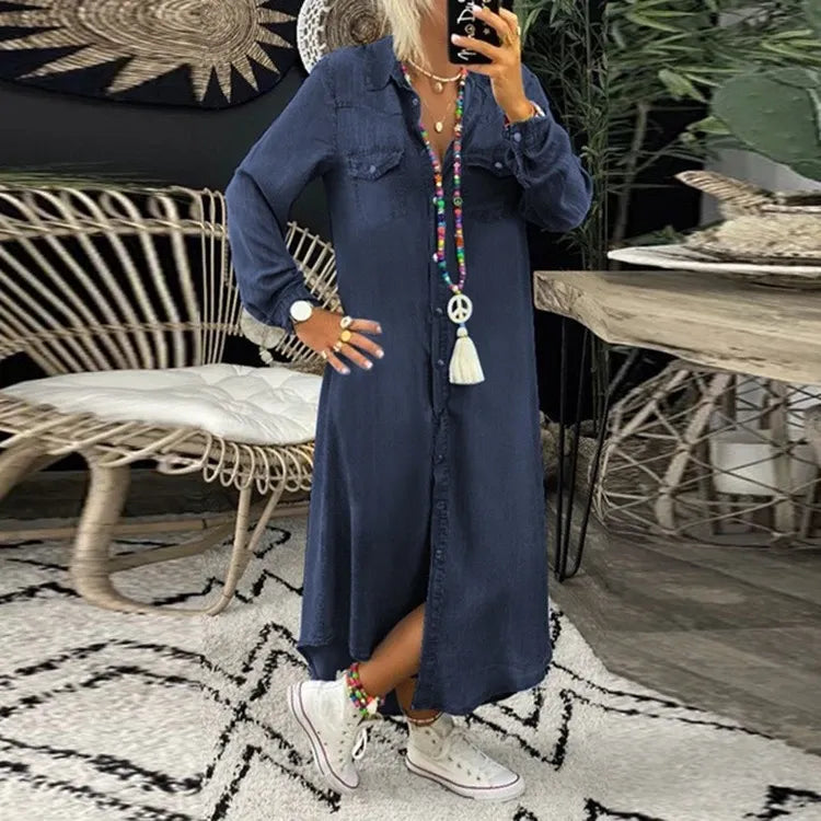 Lynor™ | Elegant Boho Denim Dress