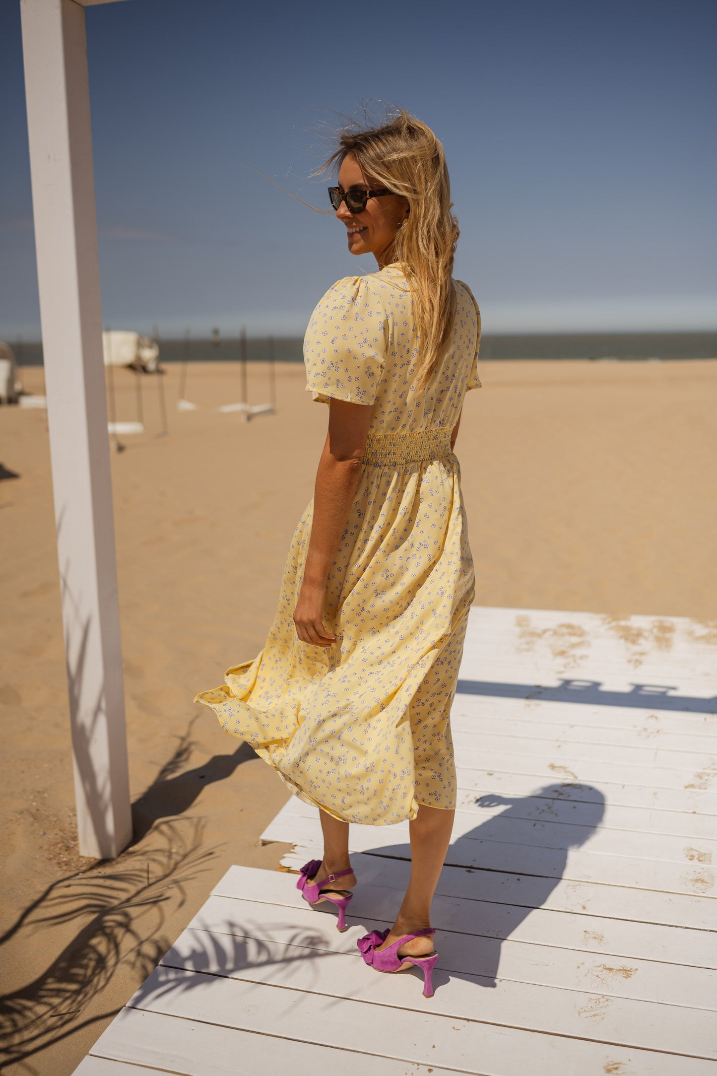 Lynor™ | Floral Summer Midi Dress – Light, Elegant & Perfectly Breezy