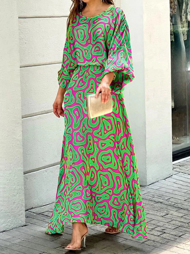 Lynor™ | Knit Two-Piece Set with Long Skirt & Sleek Top