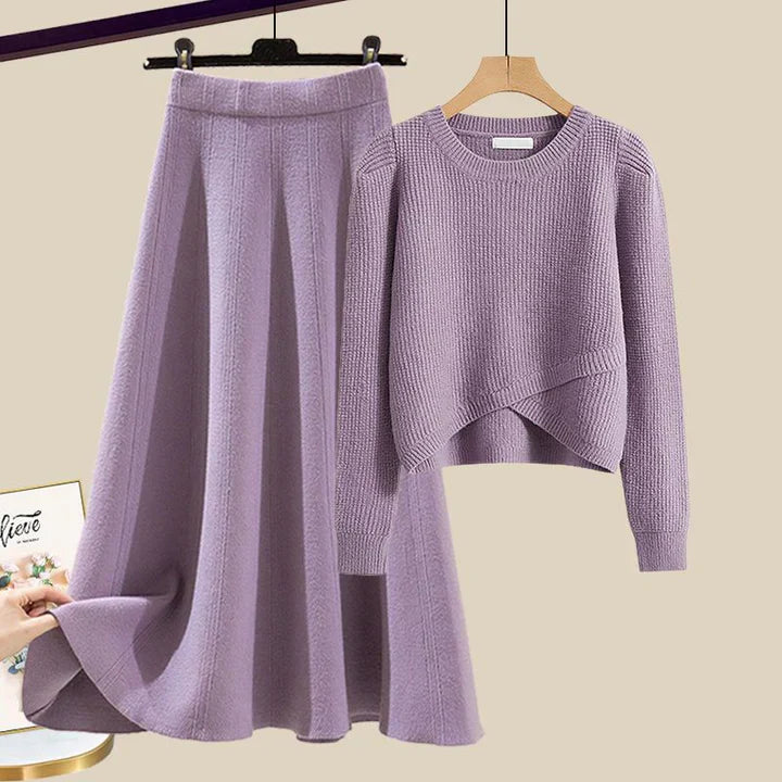 Lynor™ | Chic Knit Sweater & Skirt Set – Effortless Elegance in Every Stitch