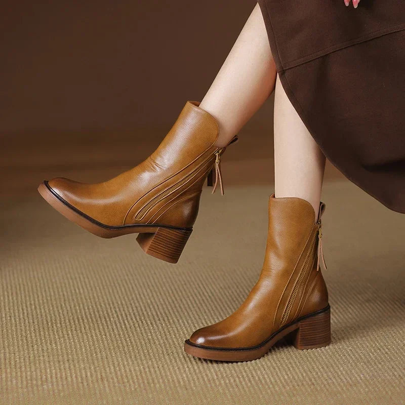 Lynor™ | Leather Ankle Boots