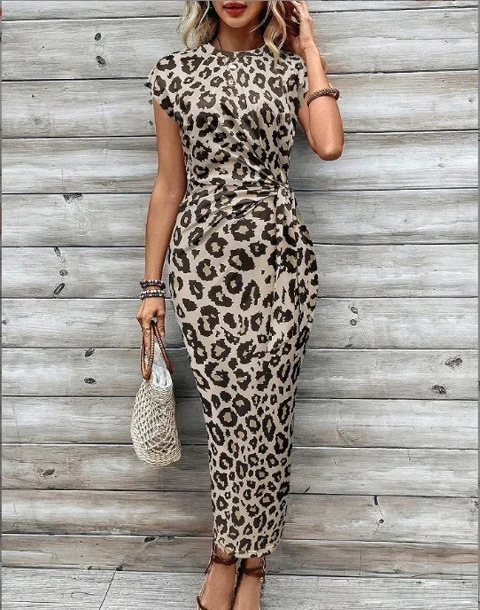 Lynor™ | Striped Tie-Waist Maxi Dress with Elegant Summer Ease