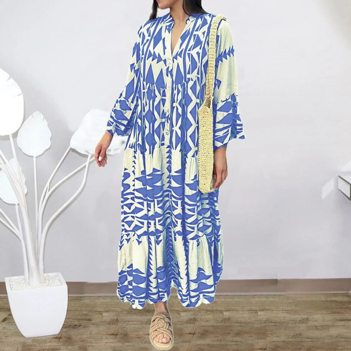 Lynor™ Light & Flowing Midi Dress – For Effortless Elegance