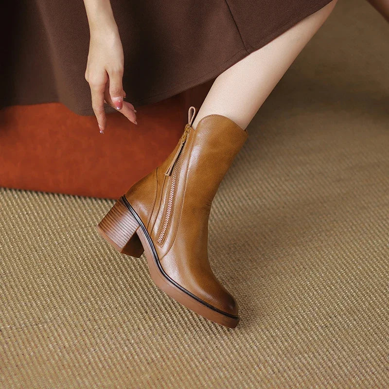 Lynor™ | Leather Ankle Boots
