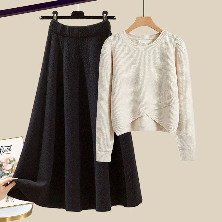 Lynor™ | Chic Knit Sweater & Skirt Set – Effortless Elegance in Every Stitch