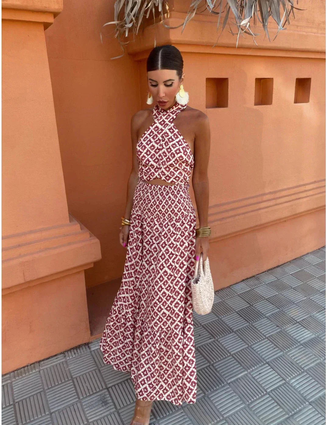 Lynor™ | Ruched Off-Shoulder Midi Dress