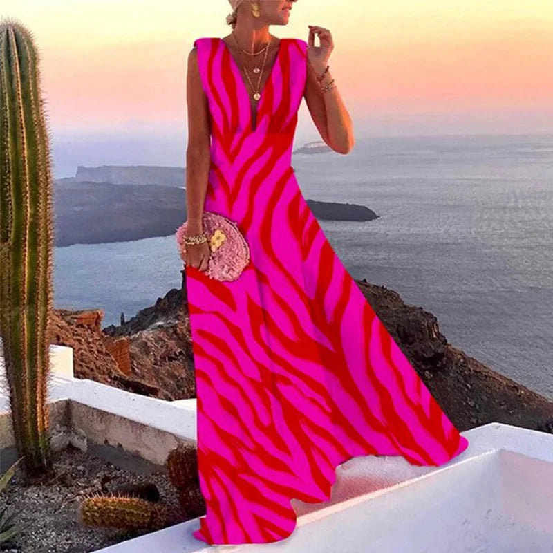 Lynor™ | French Chic Floral Sleeveless Dress