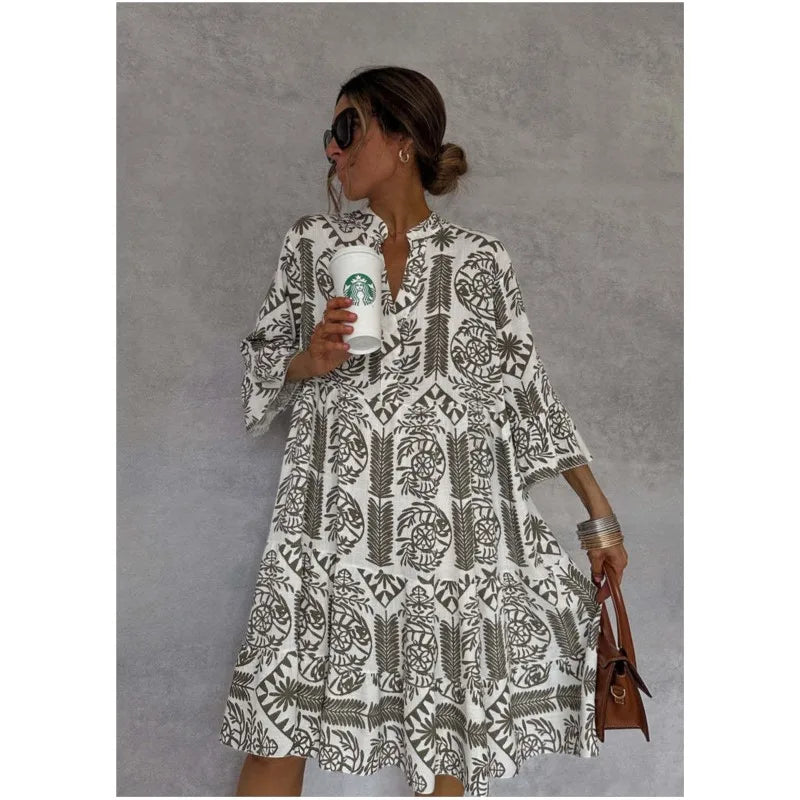 Lynor™ | Casual Loose Fit Dress – Stylish Comfort with a Relaxed Silhouette