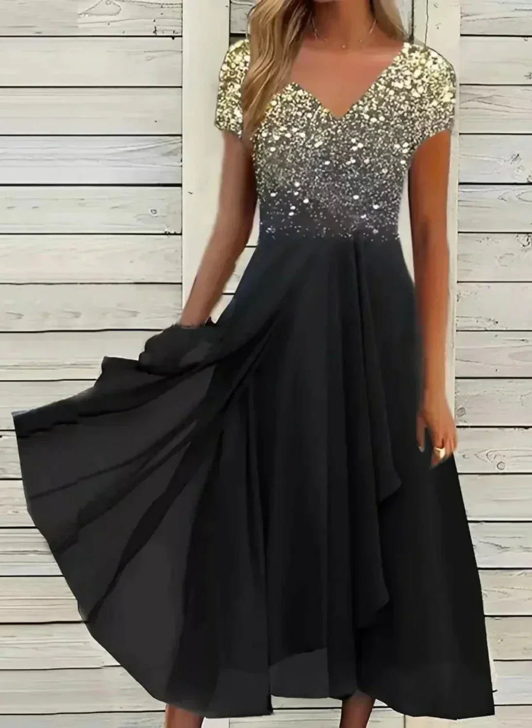 Lynor™ | Timeless Draped Midi Dress