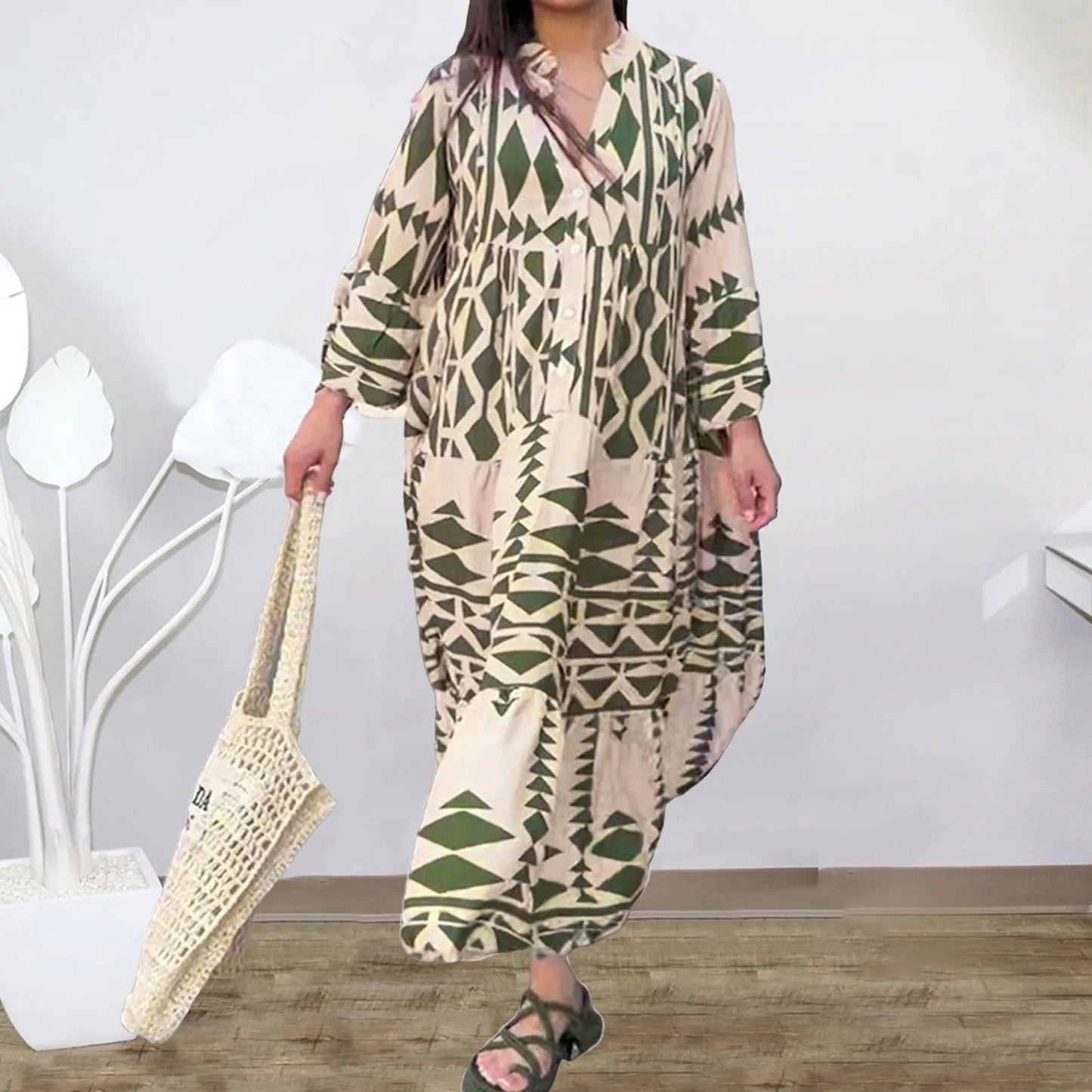 Lynor™ Light & Flowing Midi Dress – For Effortless Elegance