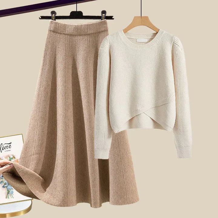 Lynor™ | Chic Knit Sweater & Skirt Set – Effortless Elegance in Every Stitch
