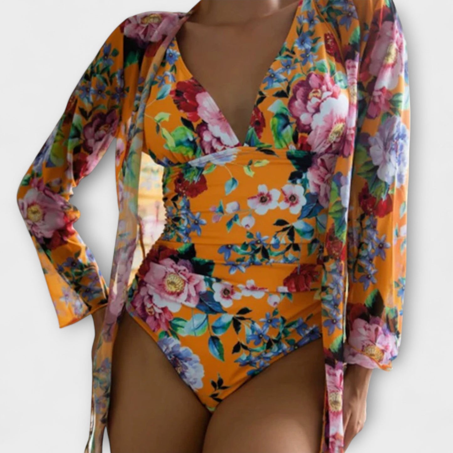 Lynor™ | Clémence – Trendy & Flattering One-Piece Swimsuit