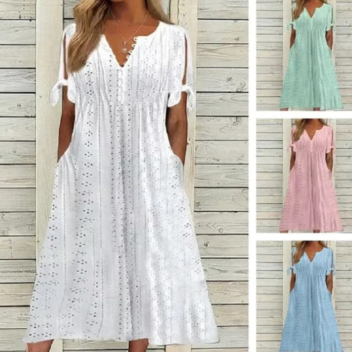 Lynor™ SoftBloom Dress – Gentle Elegance & Flowing Comfort