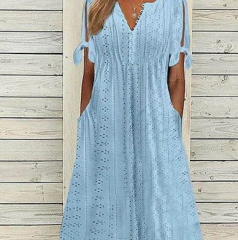 Lynor™ SoftBloom Dress – Gentle Elegance & Flowing Comfort