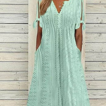 Lynor™ SoftBloom Dress – Gentle Elegance & Flowing Comfort