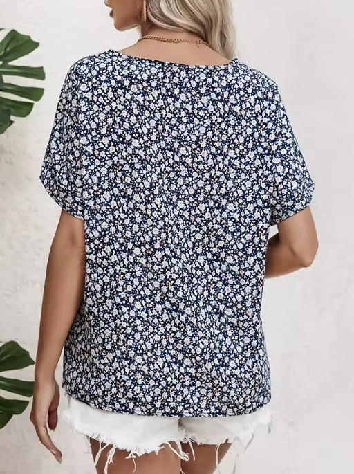 Lynor™ | Chic Floral Print Blouse