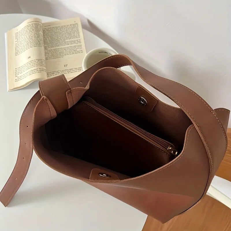 Lynor™ | Elegant leather shoulder bag