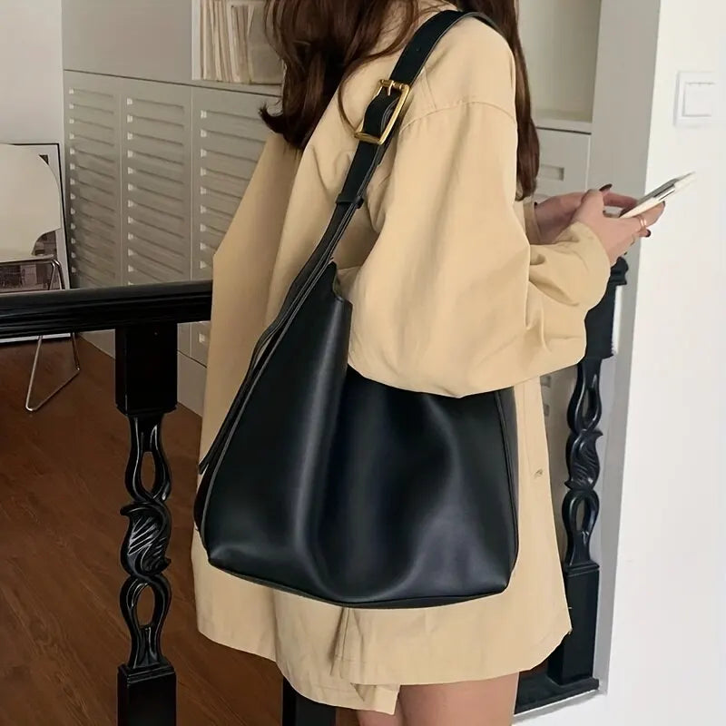 Lynor™ | Elegant leather shoulder bag
