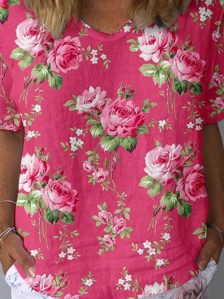 Lynor™ | Artistic Floral Blouse
