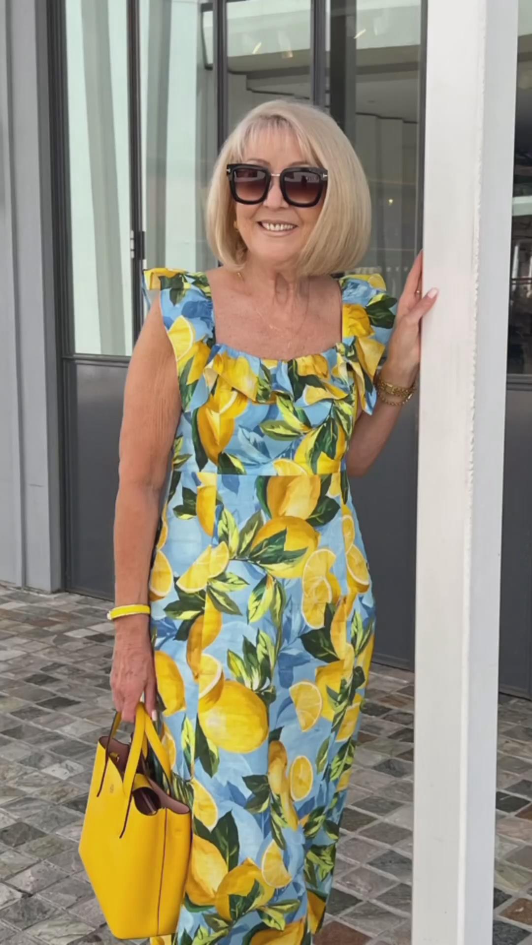 Lynor™ Limón – Summer Dress with Playful Lemon Print