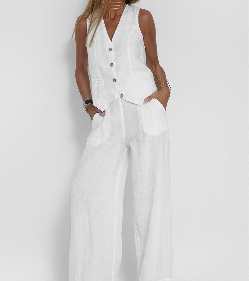 Lynor™ | Vest & Palazzo Pants Casual Set