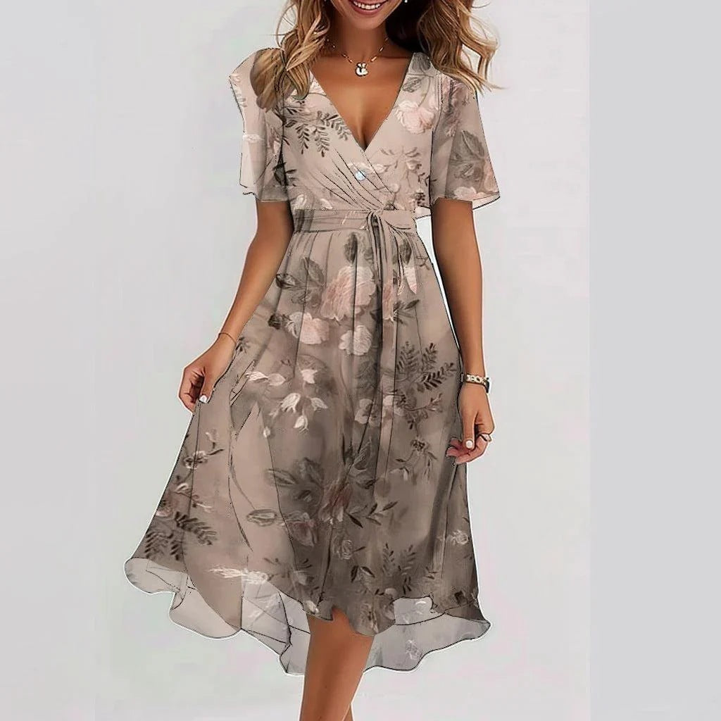 Lynor™ | Elegant Short Sleeve Dress
