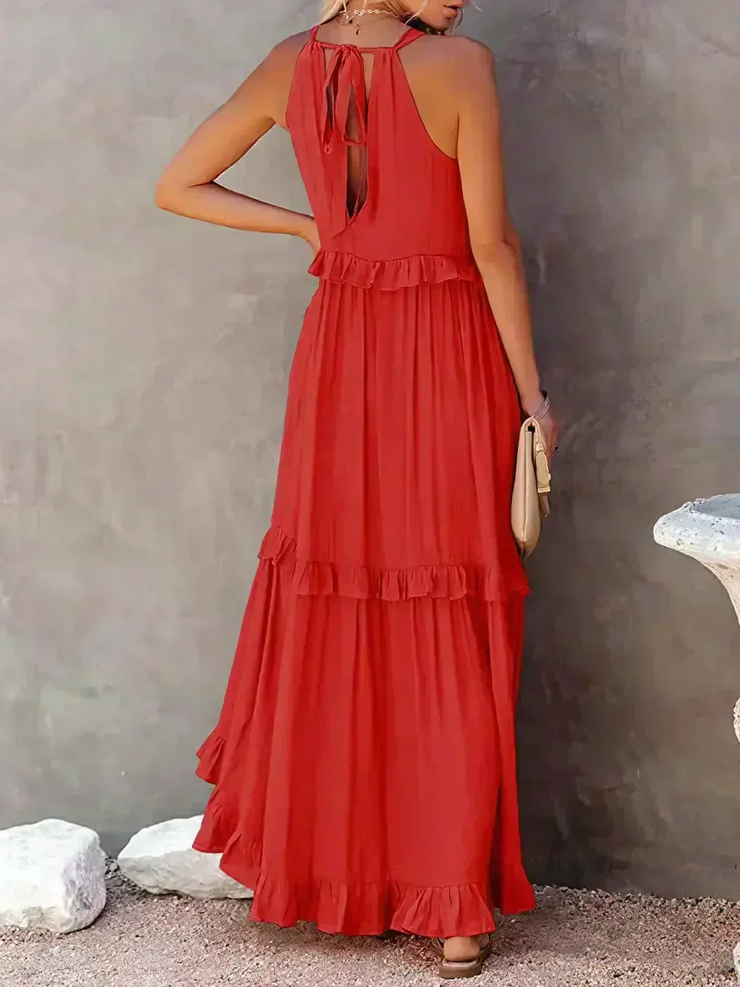 Lynor™ | Elegant Sleeveless Dress with Ruffles