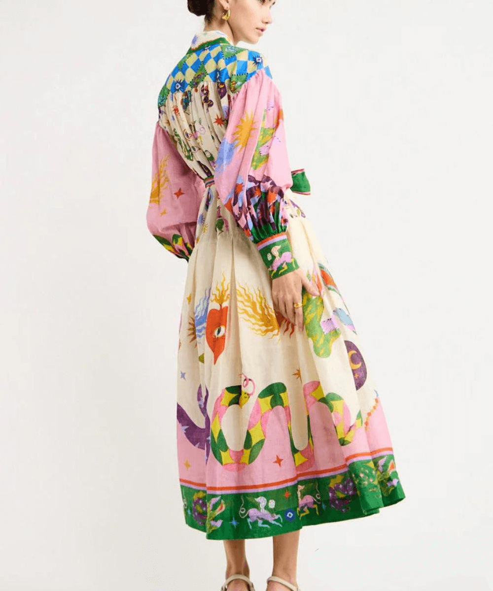 Lynor™ | Elegant Italian Maxi Dress