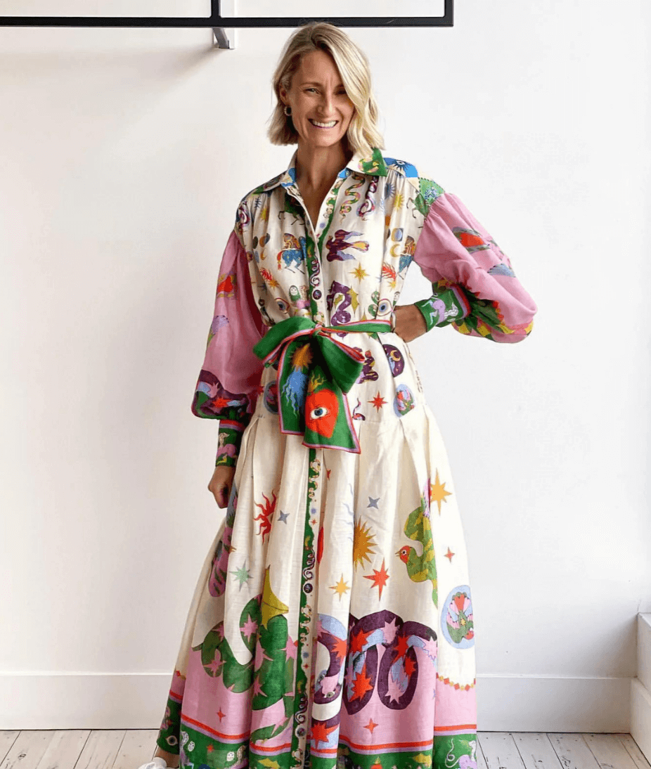 Lynor™ | Elegant Italian Maxi Dress