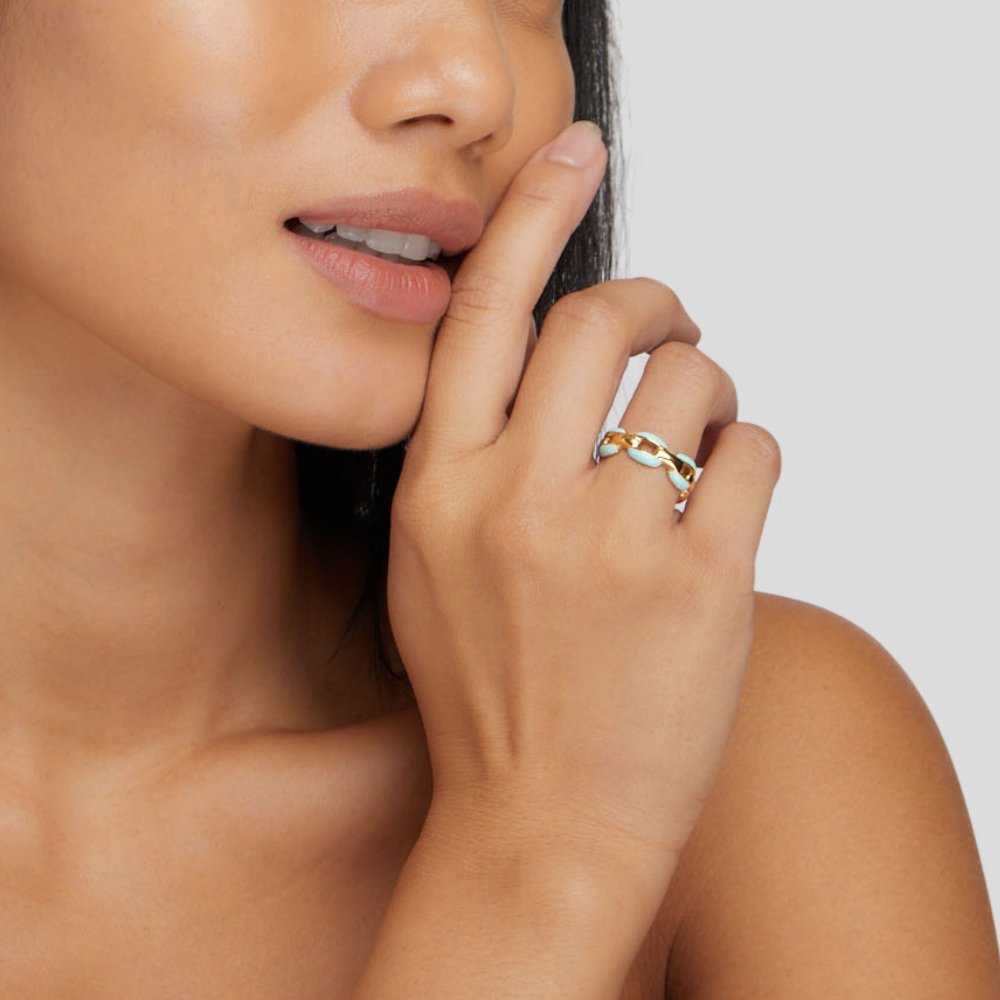 Lynor™ | Blue Chain Ring