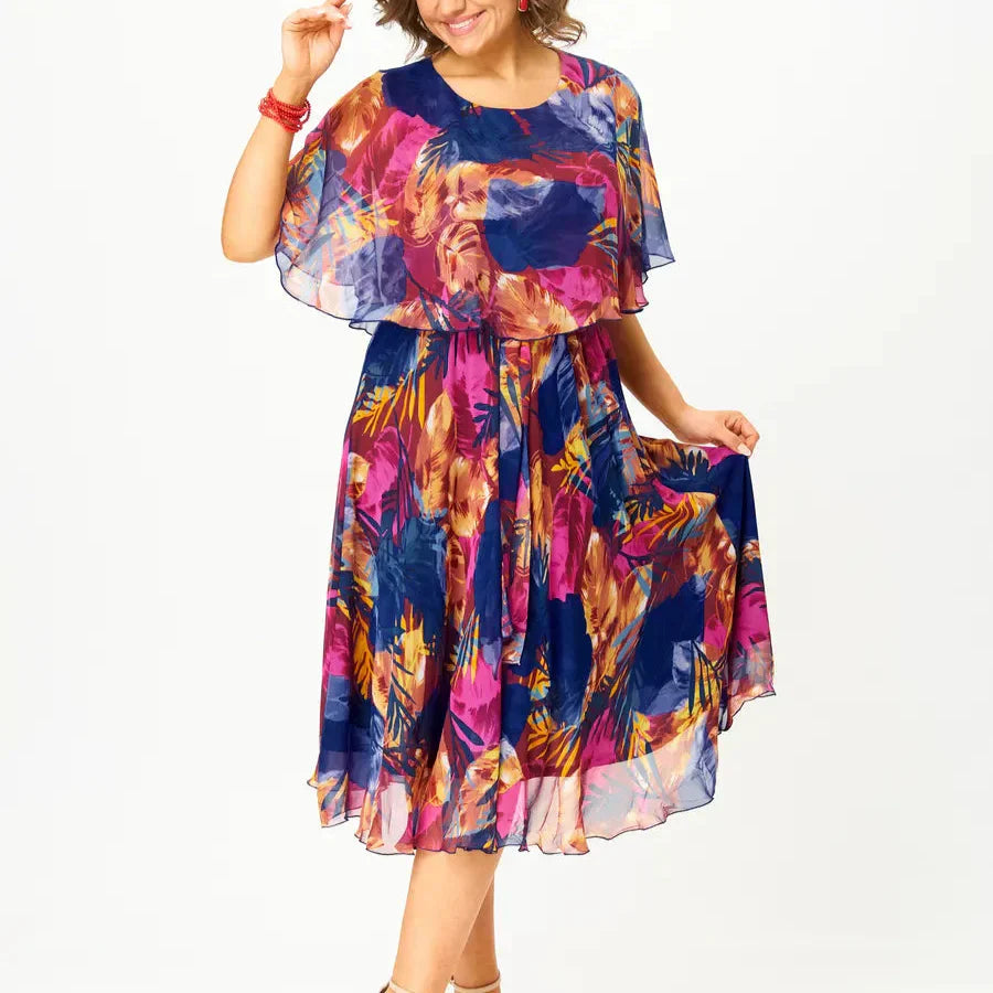 Lynor™ | Comfortable Chiffon Dress Plus Sizes