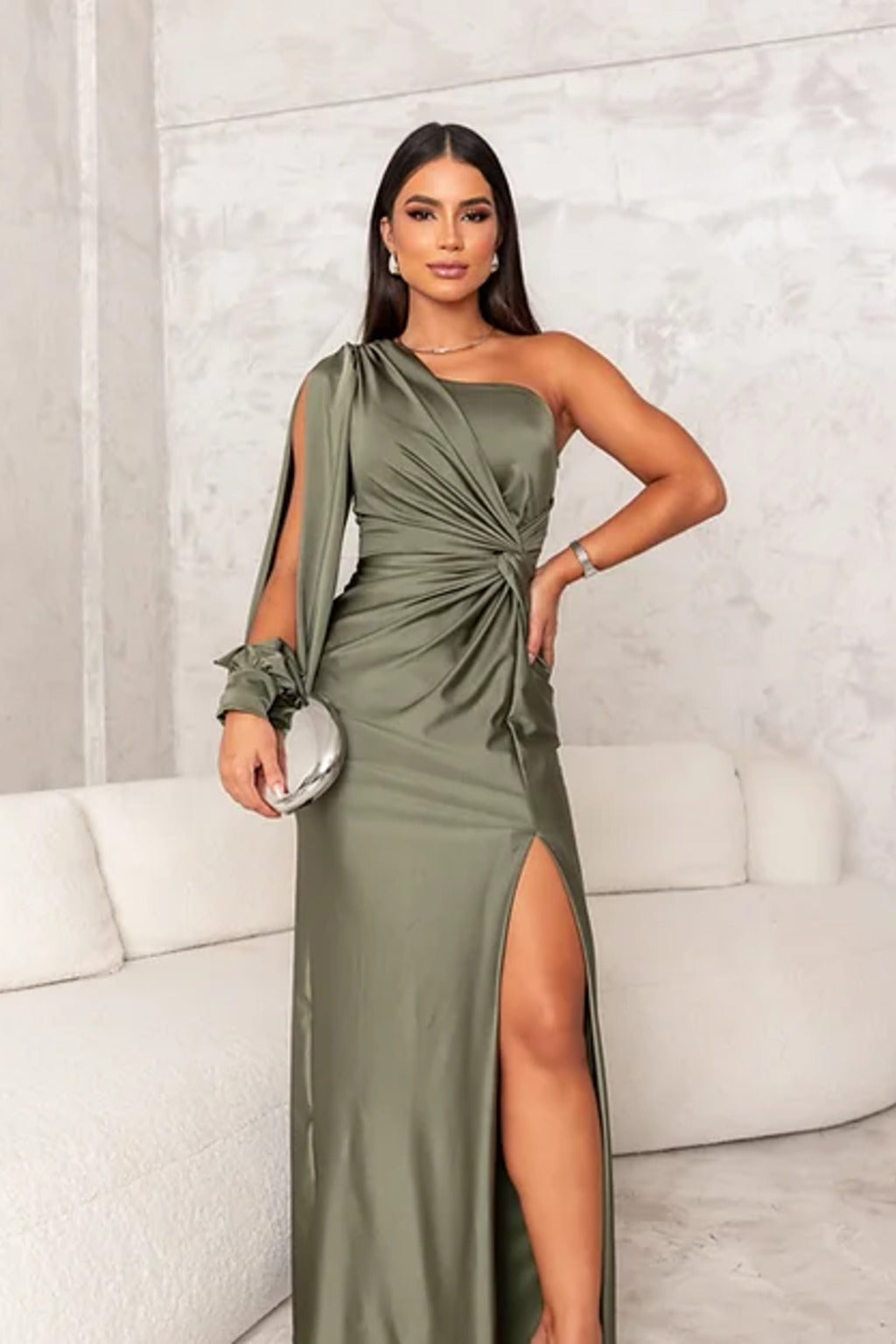 Lynor™ | One-Shoulder Dress – Stylish Elegance with a Modern Twist
