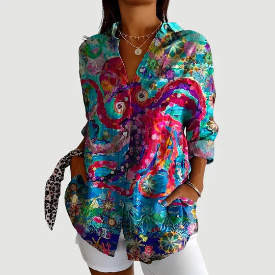Lynor™ | Colorful Design Blouse Amalie