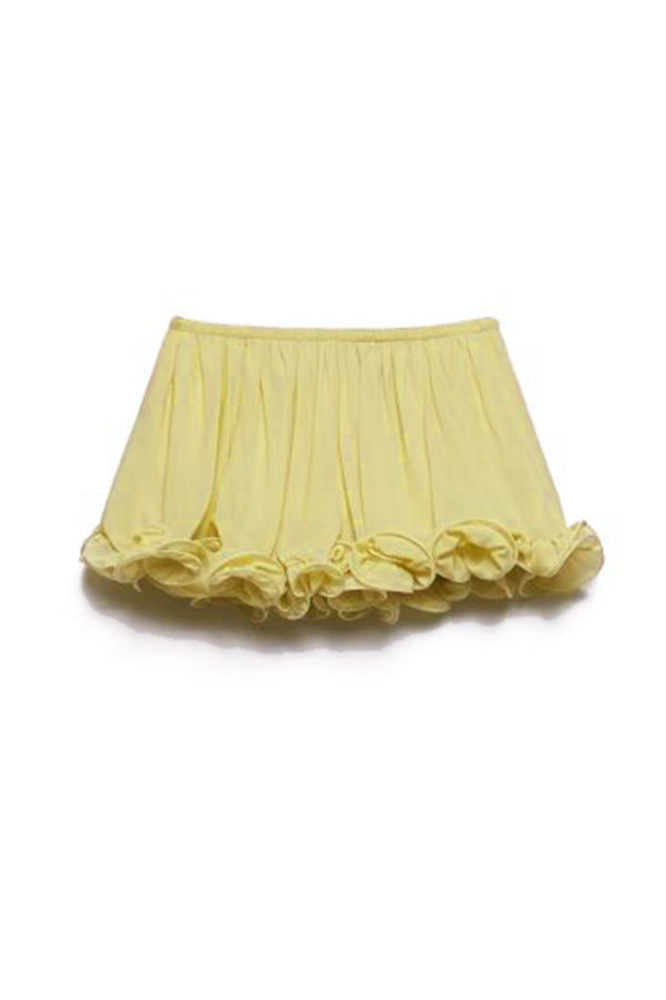 Lynor™ | Ruffled Hem & Elastic Waist Shorts