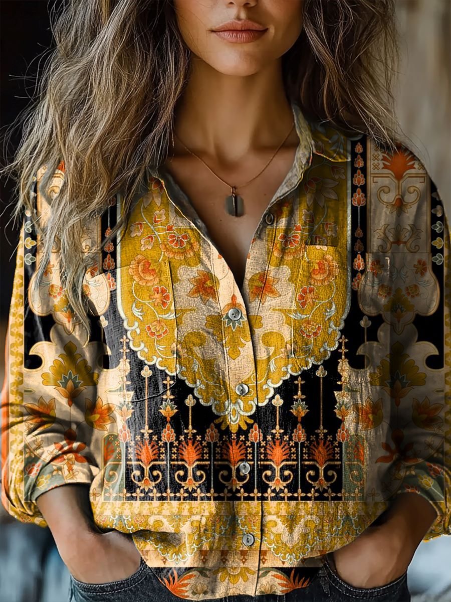 Lynor™ | Radiant Sunflower Blouse – Bright, Cheerful Style in a Blooming Design