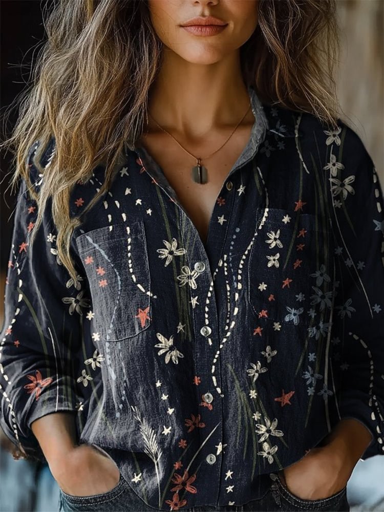 Lynor™ | Radiant Sunflower Blouse – Bright, Cheerful Style in a Blooming Design