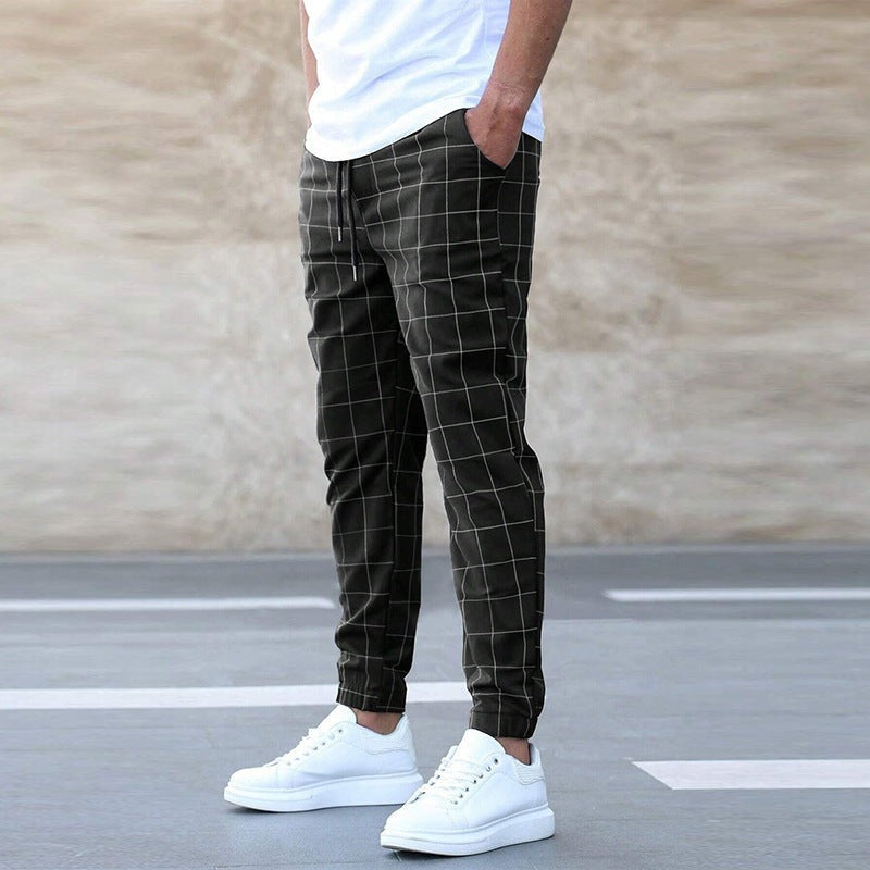Lynor™ | Men’s Check Joggers for Modern Comfort