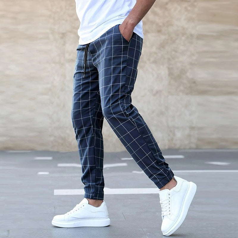 Lynor™ | Men’s Check Joggers for Modern Comfort